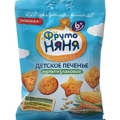 Печенье ФрутоНяня 120г мультизлаковое