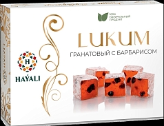 Рахат-лукум Хаяли 250г гранат/барбарис