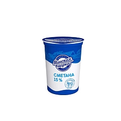 Сметана Минская Марка 15% 380г БЗМЖ