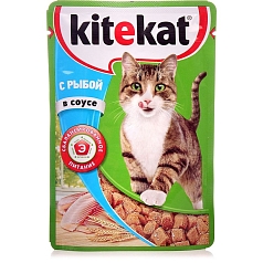 Корм Китекат 85г соус рыба