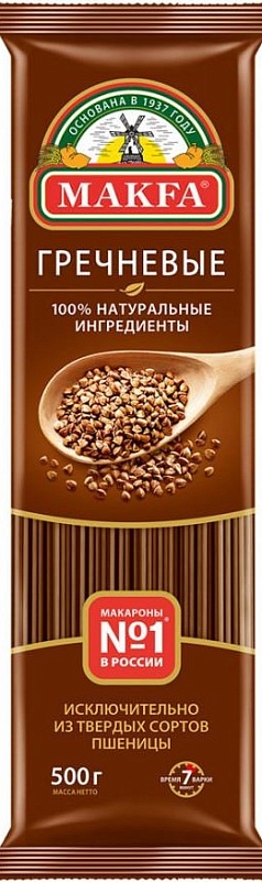 Макароны Макфа 500г вермишель длинная гречневая