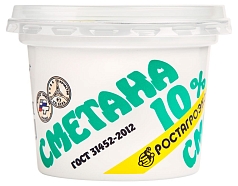Сметана РостАгро 10% 180г БЗМЖ