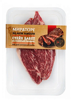 Стейк Мираторг 490г бавет из мраморной говядины