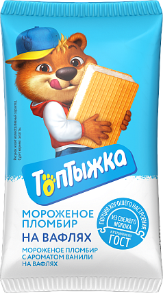 Брикет Топтыжка 80г пломбир