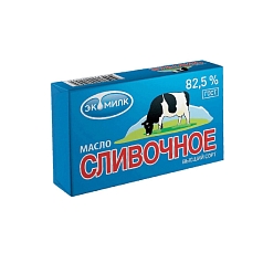 Масло Сливочное 82,5% 180г Экомилк БЗМЖ