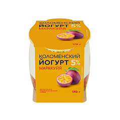 Йогурт Коломенский 5% 170г маракуйя БЗМЖ
