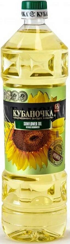 Масло подсолнечное Кубаночка 1л раф