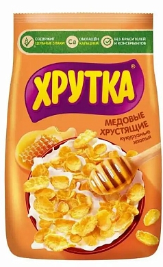 Готовый завтрак Хрутка 270г хлопья кукурузные медовые