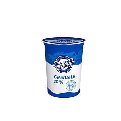 Сметана Минская Марка 20% 380г БЗМЖ