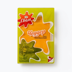 Сыр Чеддар 50% 125г Сваля нарезка