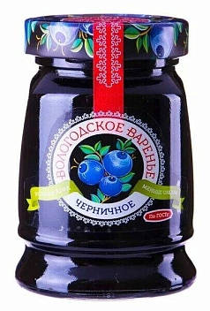 Варенье Вологодское 370г черничное